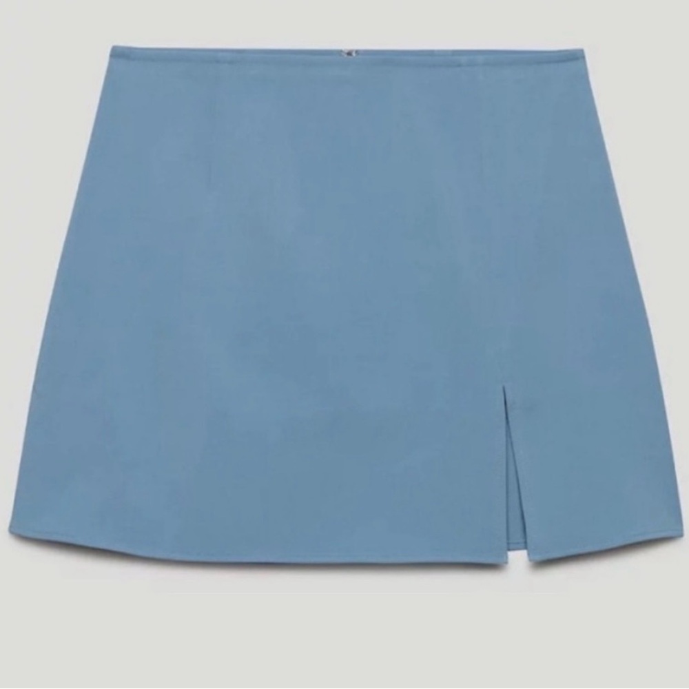 Aritzia Sunday Best Tatiana Mini Skirt Blue